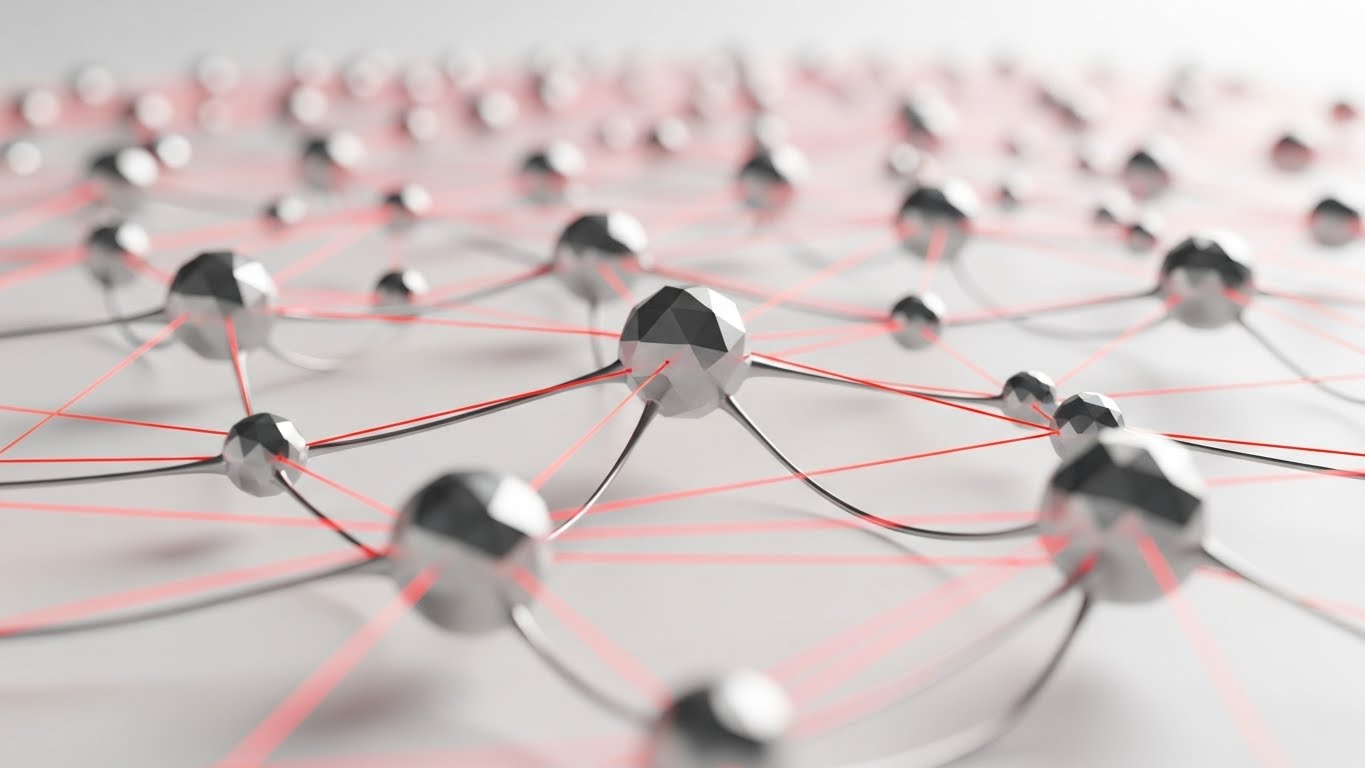 (Abstract 3D AI Visualization): Connected Neural Network + Demystifies Machine Learning