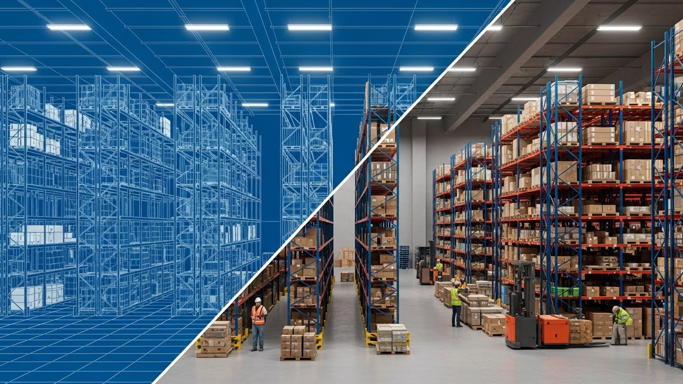 (Wireframe to Reality): Blueprint Wipe Effect + Visualizes Execution Certainty