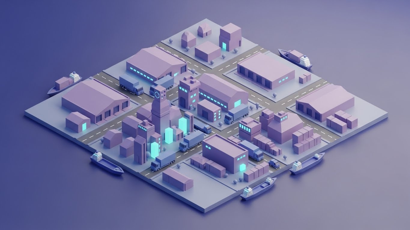 (Isometric 3D Workflow): Ecosystem Overview + Economic Buyer Integration