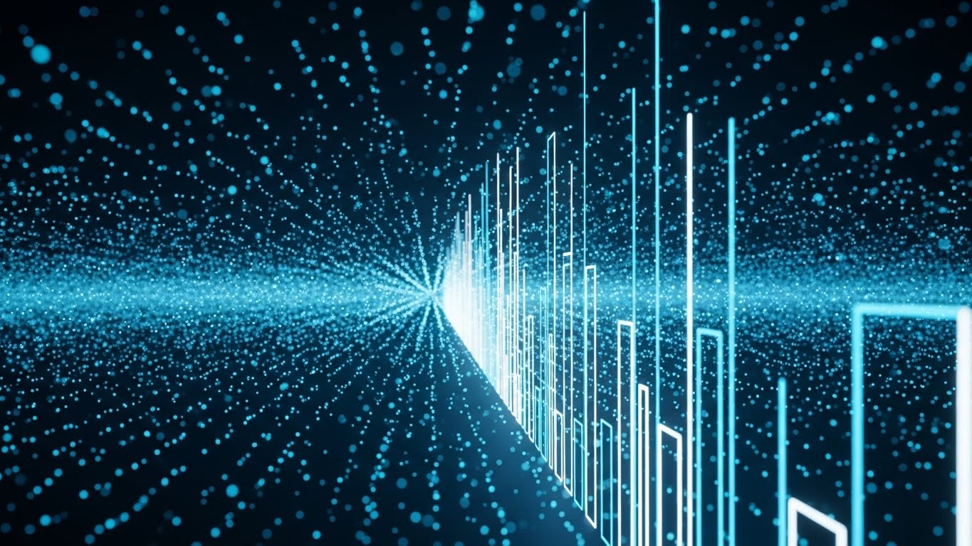 (Abstract 3D AI Visualization): Structured Flow + Demystifying Algorithmic Logic