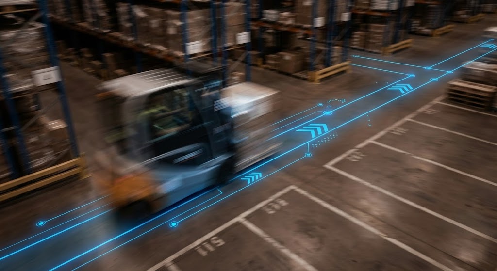 (Hyper-lapse Stock Footage with Data): Operational Velocity + Competitive Displacement