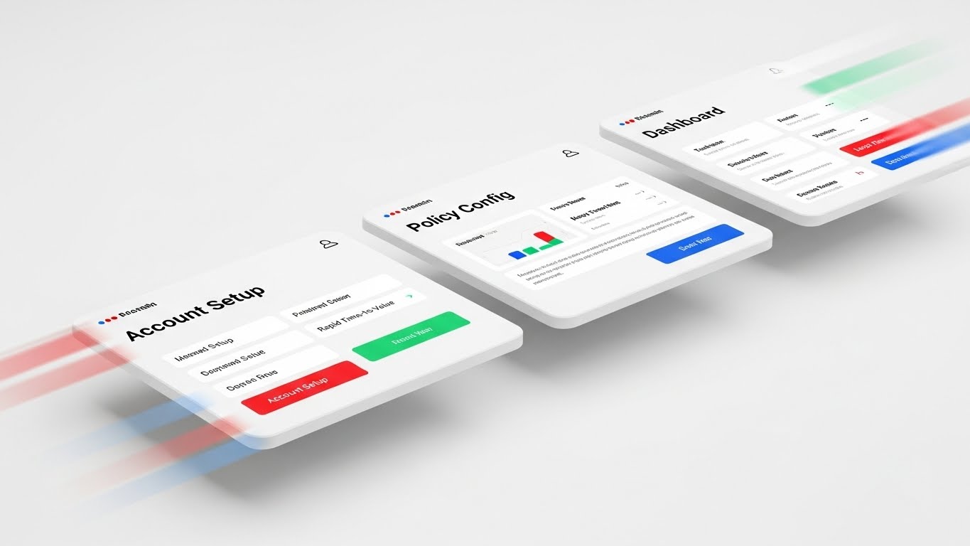(Rapid UI Feature Montage): Kinetic Screens Visualizing Rapid Time-to-Value