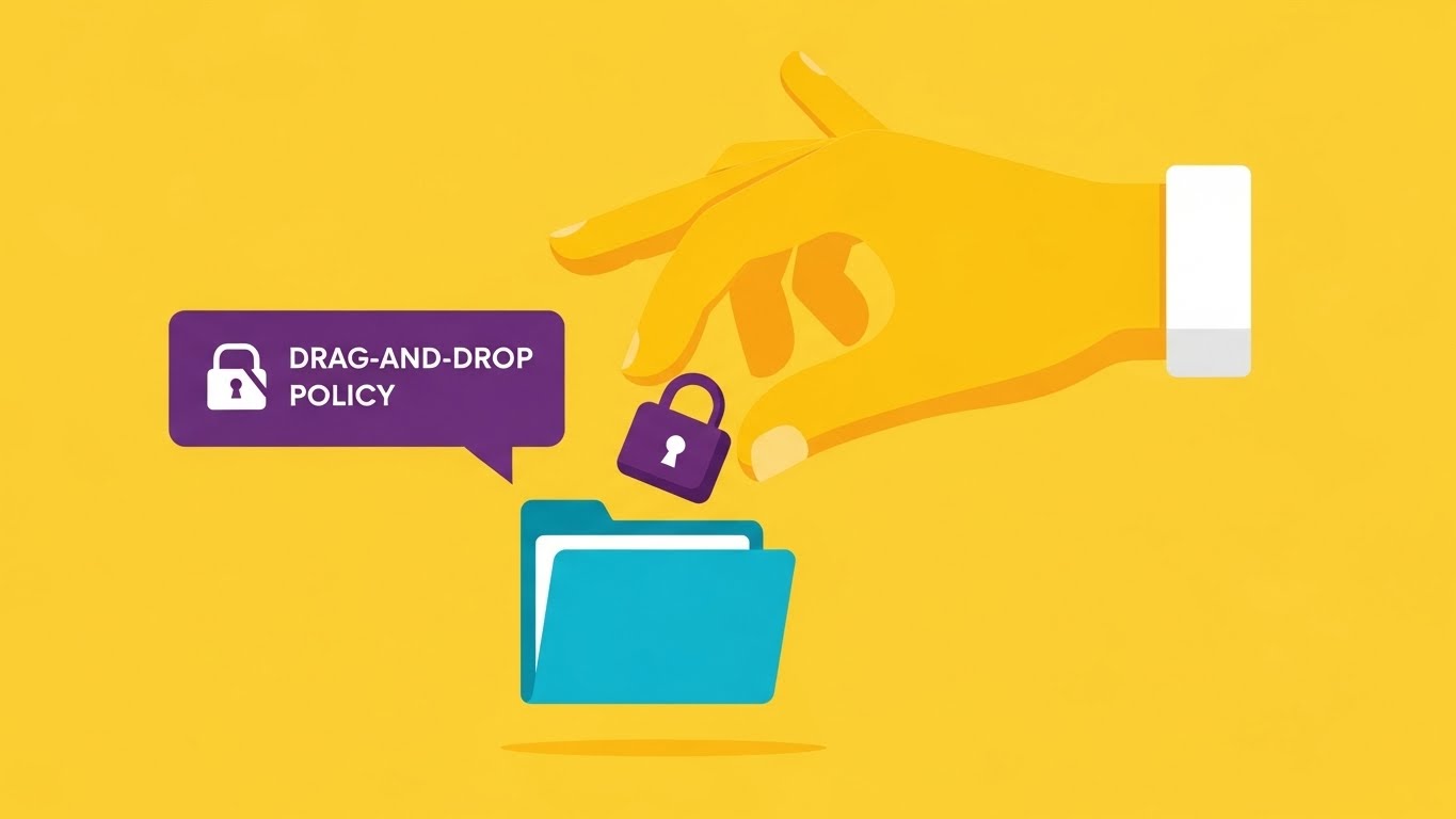 (2D Animation & UI Composition): Tactile Drag-and-Drop Visualizing Policy Simplicity