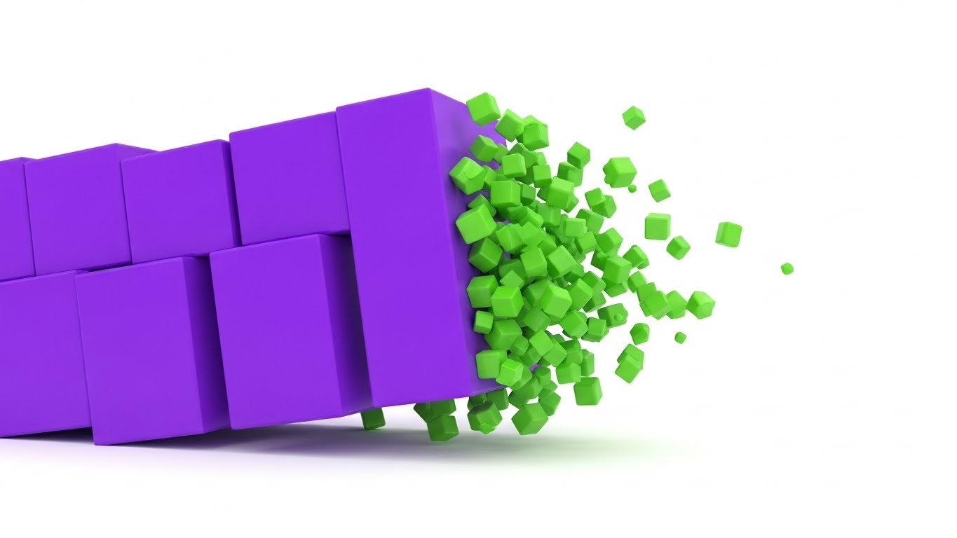 (Bold Kinetic Visual): Dynamic Blocks Conveying Active Threat Defense