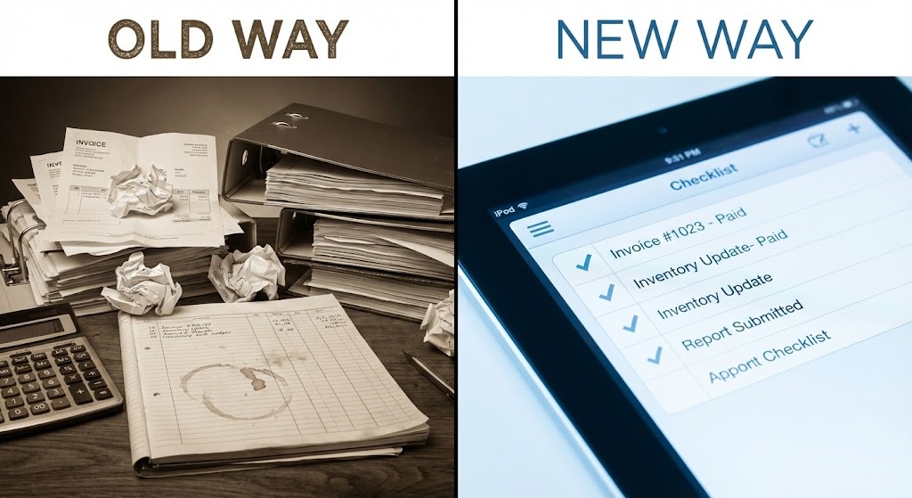 (Split Screen): Binary Contrast – Visualizing Operational Efficiency