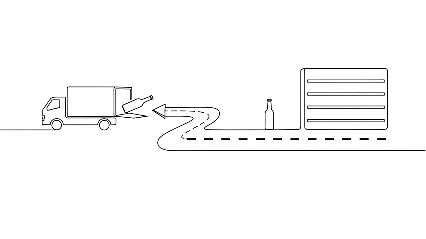(2D Line Art Animation): Continuous Journey – Visualizing Frictionless Logistics
