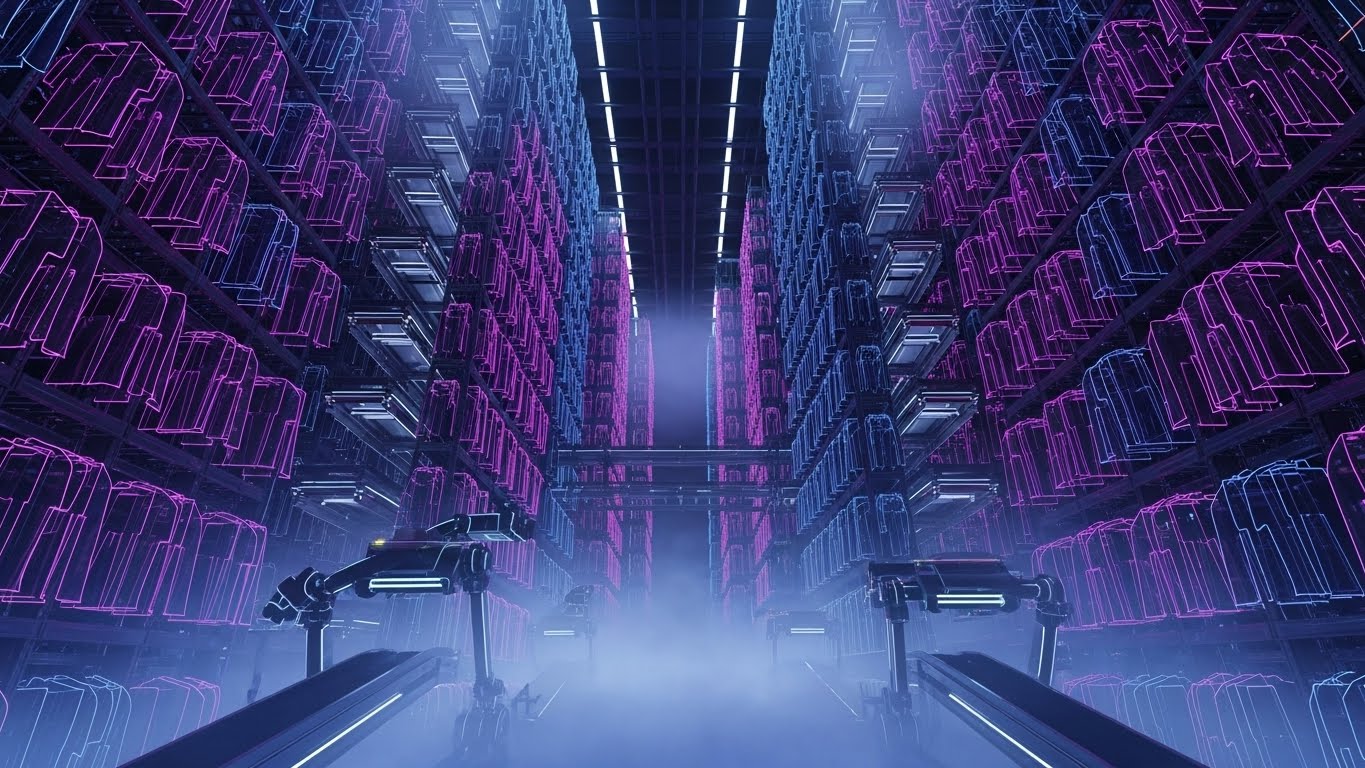 (Cyberpunk 3D Render): Unlimited Scale + Future Readiness