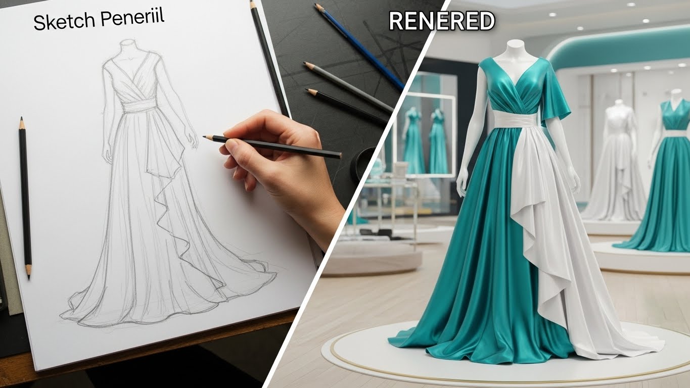 (Split-Screen Transition): Digital Transformation + Visual Realism