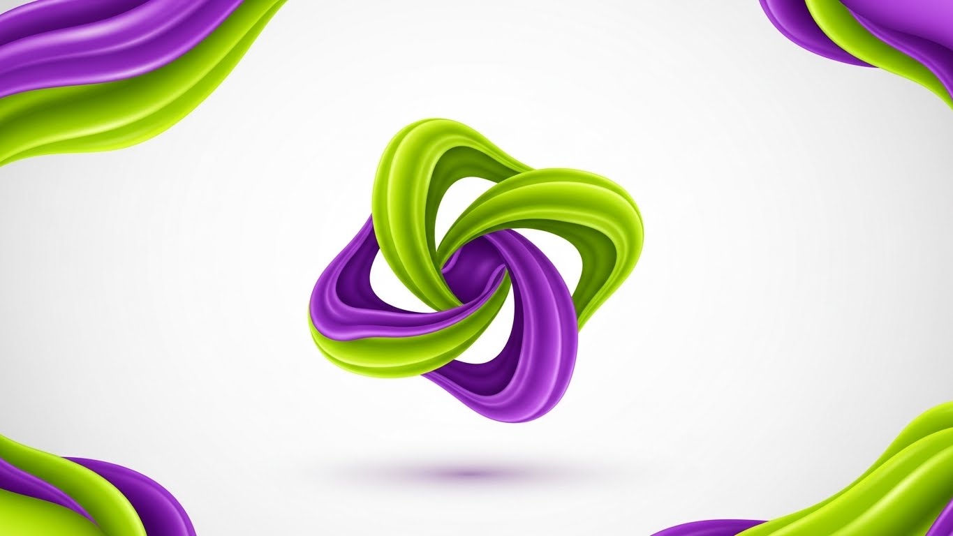 (Abstract 2D Organic): Fluid Integration + Modern Aesthetics