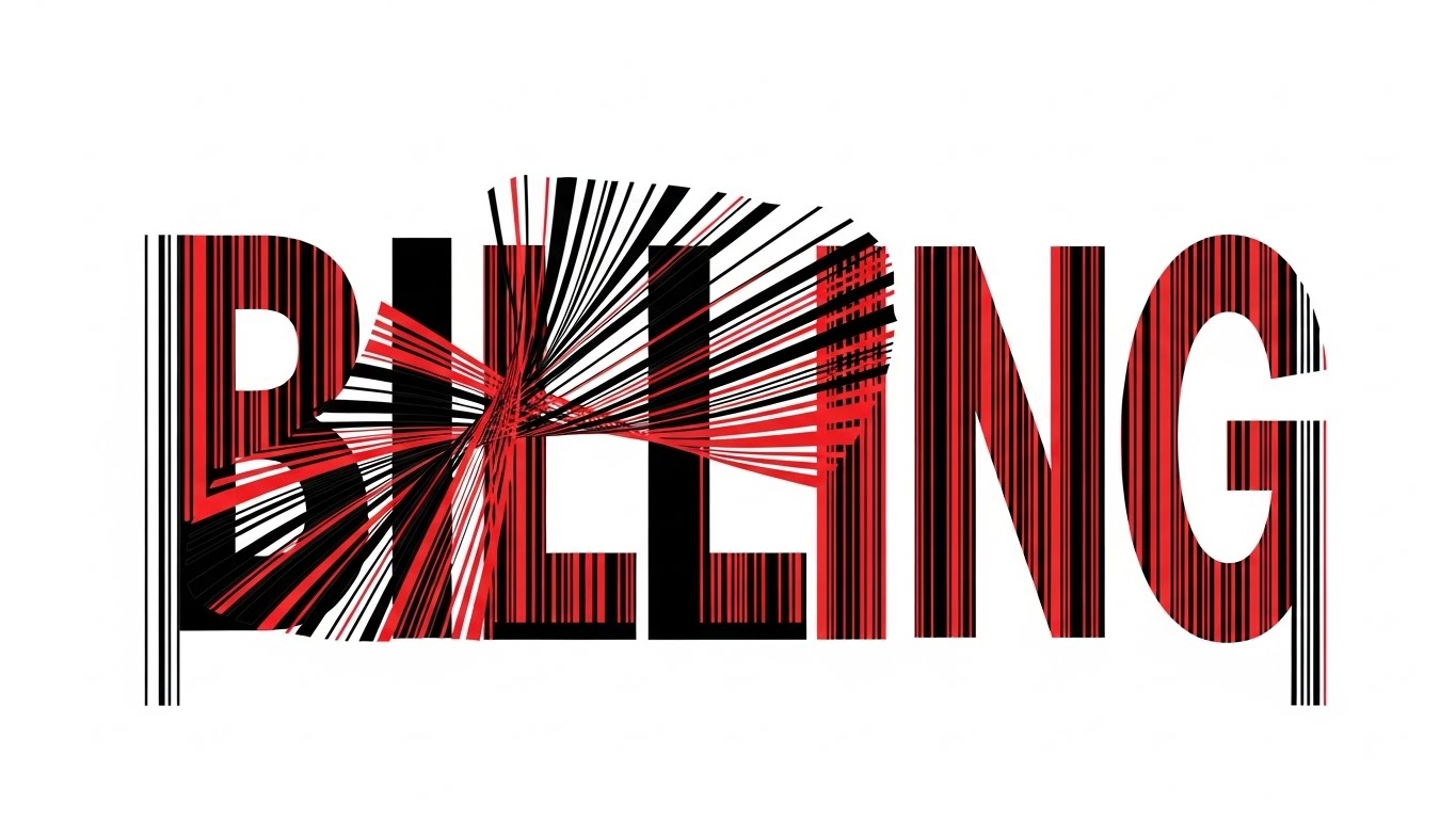 (Bold Kinetic Typography): Fractured Barcode + Accelerating Retail Data Organization