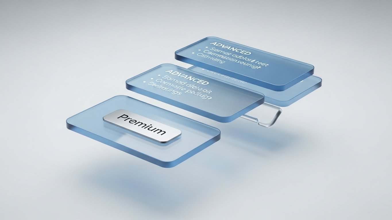 (Glass Layers): Parallax Depth + The Premium Tier