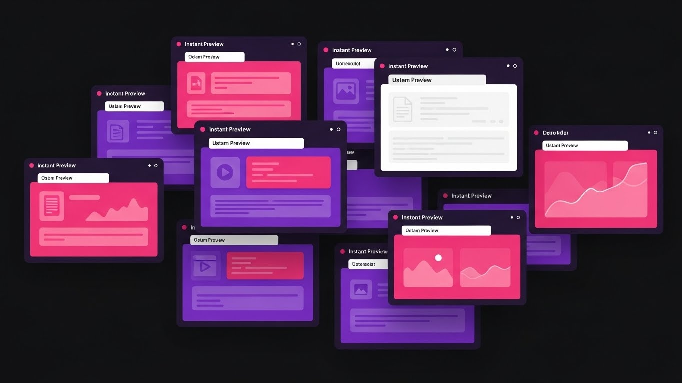 (Fast-Paced Motion Graphics): Multi-Window Zoom Comprehensive Platform Depth