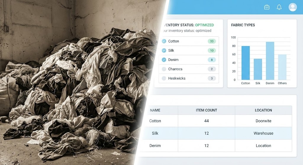 (Contrast Split Screen): Chaos vs Order Organizing The Supply Chain