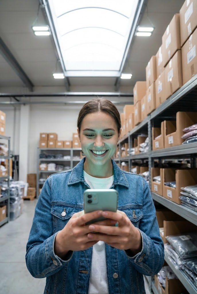 (Generative AI Realistic Character): Mobile POV Empowering Frontline Operations