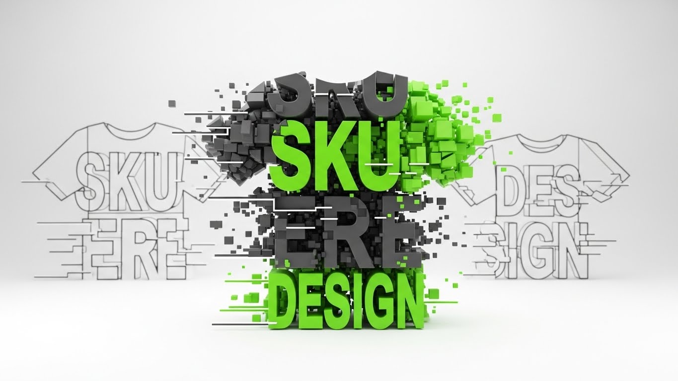 (Bold Kinetic Typography): Explosive SKU Dynamic Product Transformation