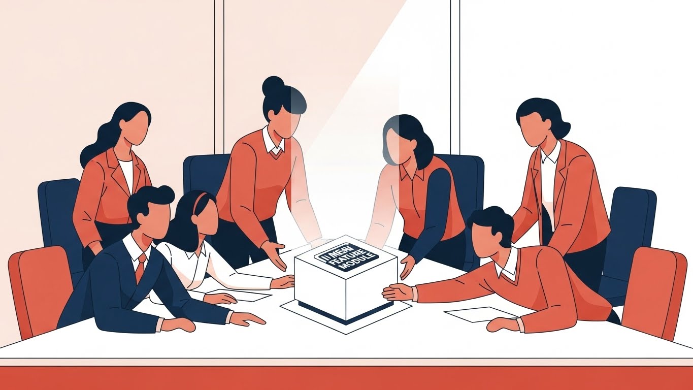 (Flat Team Illustration): Collaborative Success Unified Team Alignment