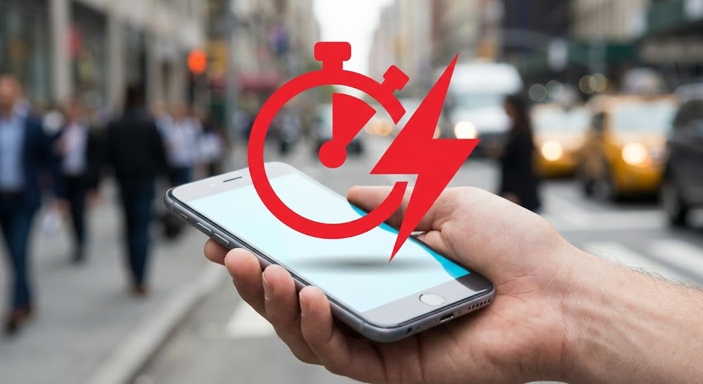 (Lifestyle Stock with UI Overlay): Coffee Shop Activation - Anytime Productivity