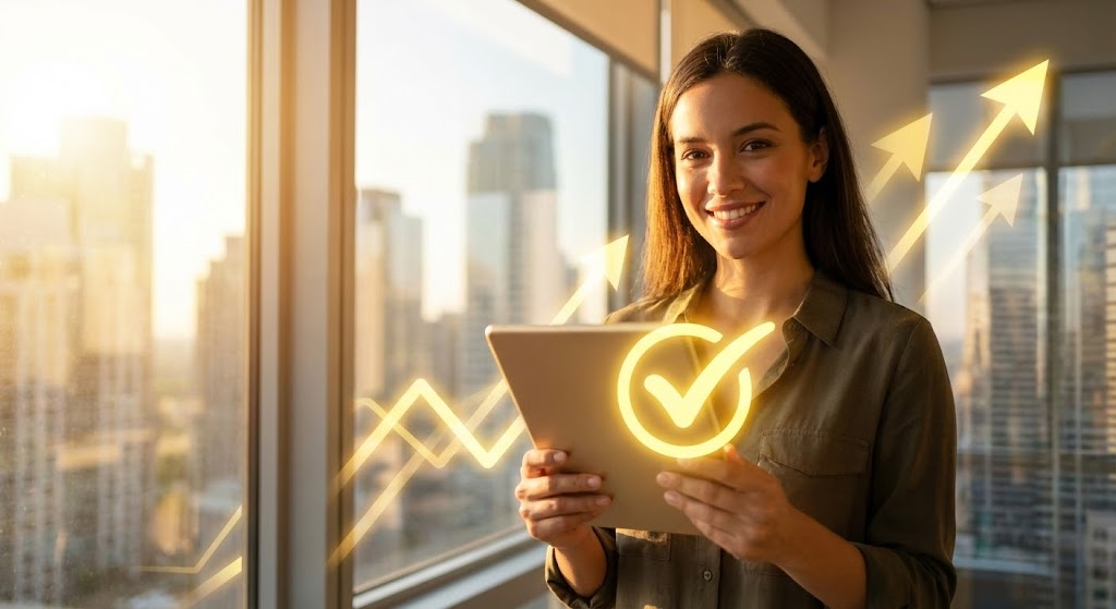 (Aspirational Stock Montage): Golden Hour Success - The Career Win