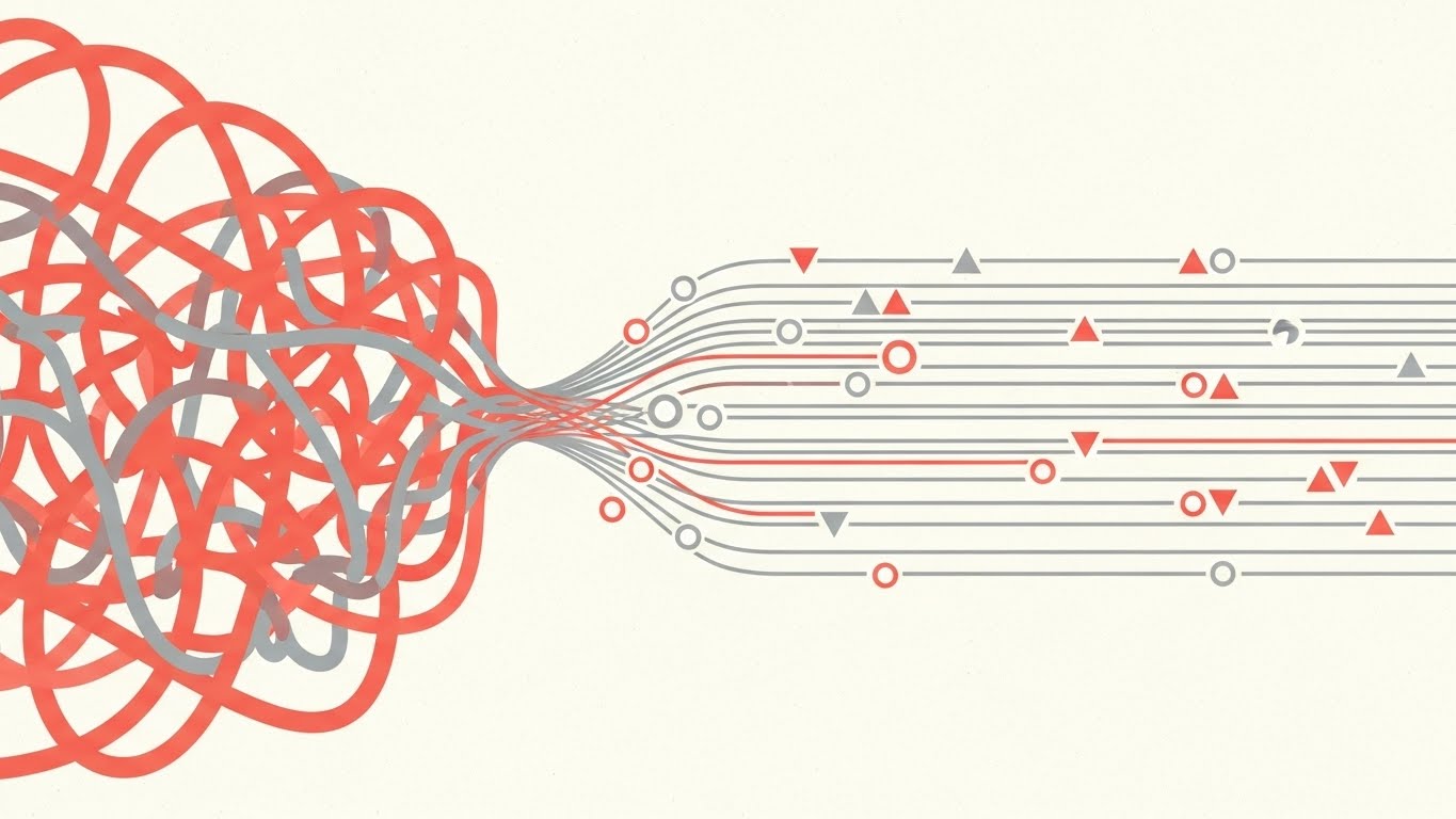 (Abstract 2D Motion): Geometric Grid simplifies Complex Logic Detangling