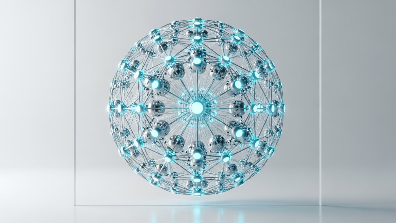 (Abstract 3D AI): Glowing Constellation: Visualizing Intelligent Recovery