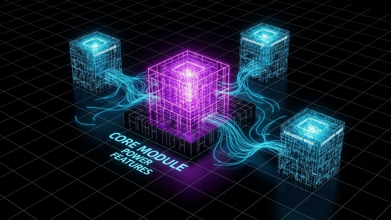 (Futuristic Neon): The Expansion Grid: Plugging into Power