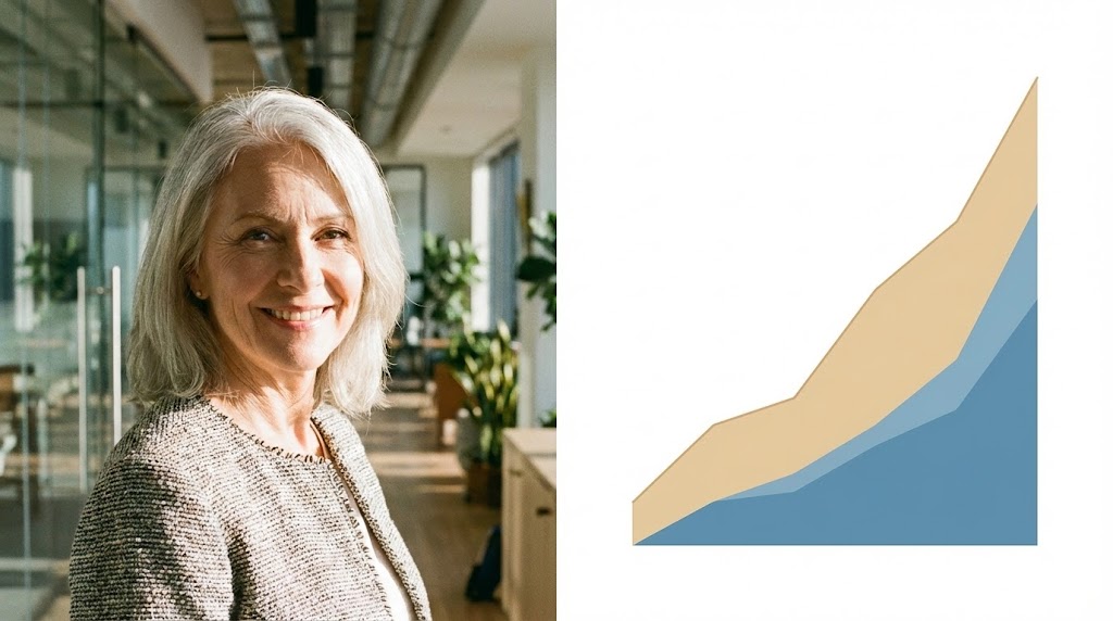 (Split Screen): Executive Confidence + Financial Verification