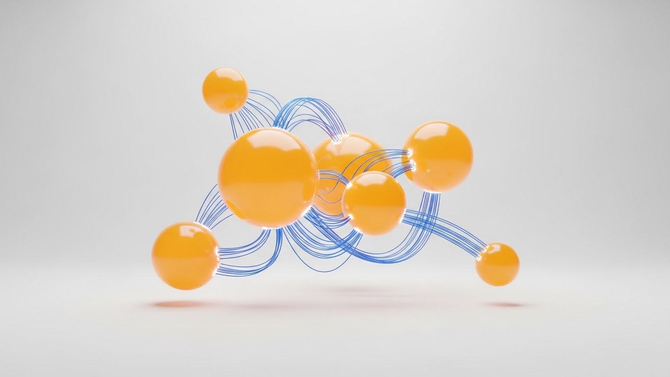 (Abstract 3D AI): Connecting Nodes + Visualizing Seamless Integration