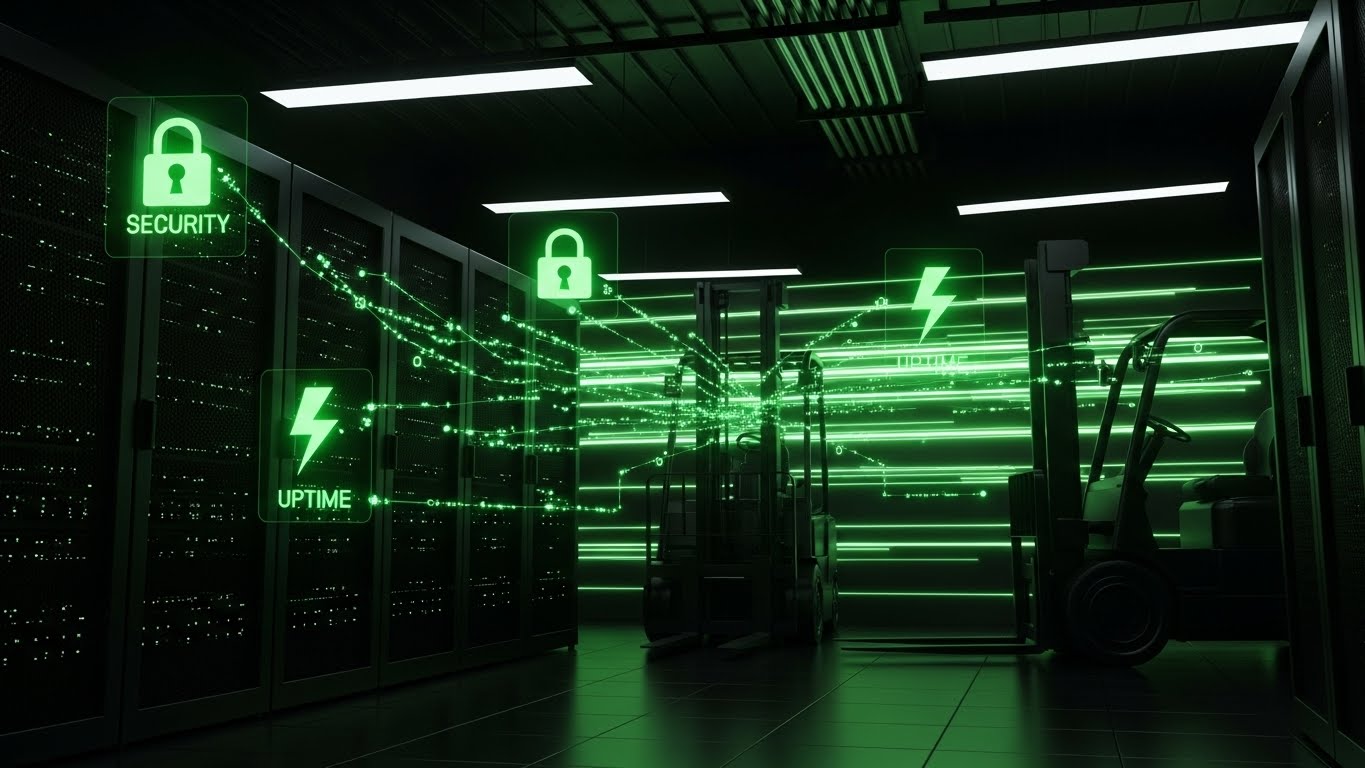 (Futuristic Neon/Dark Mode): Matrix Connection + Securing The Infrastructure