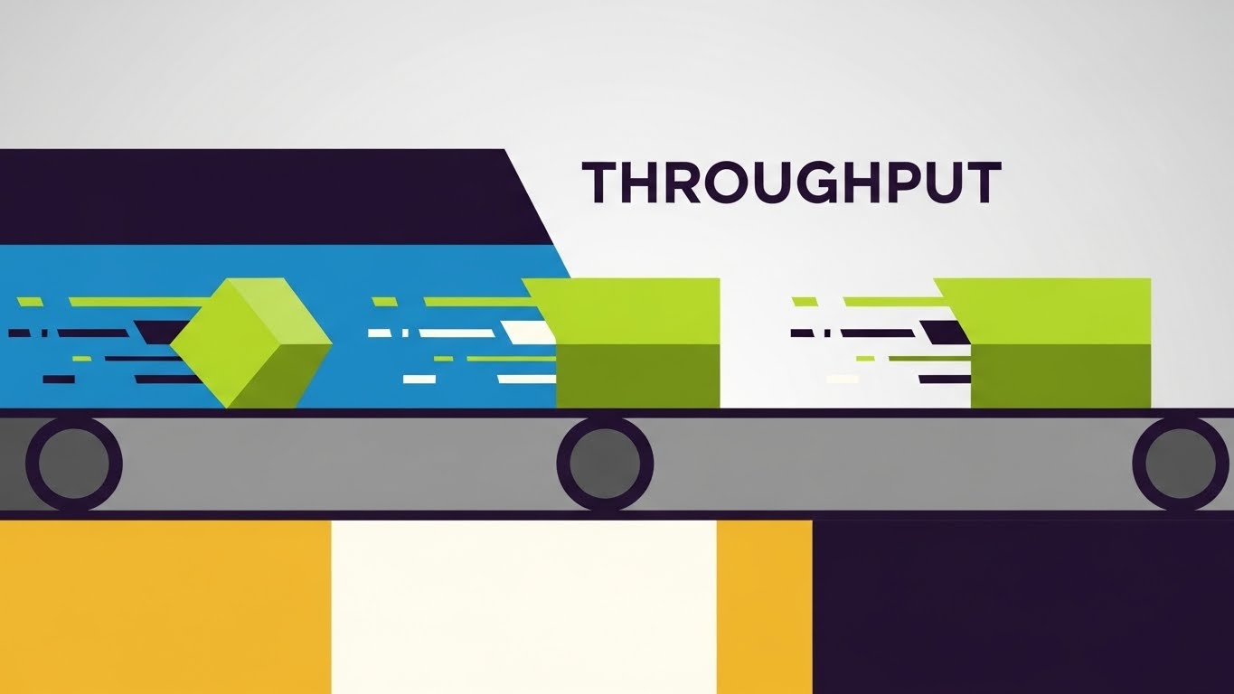 (Abstract 2D Motion Graphics): Kinetic Flow + Accelerating Operational Throughput