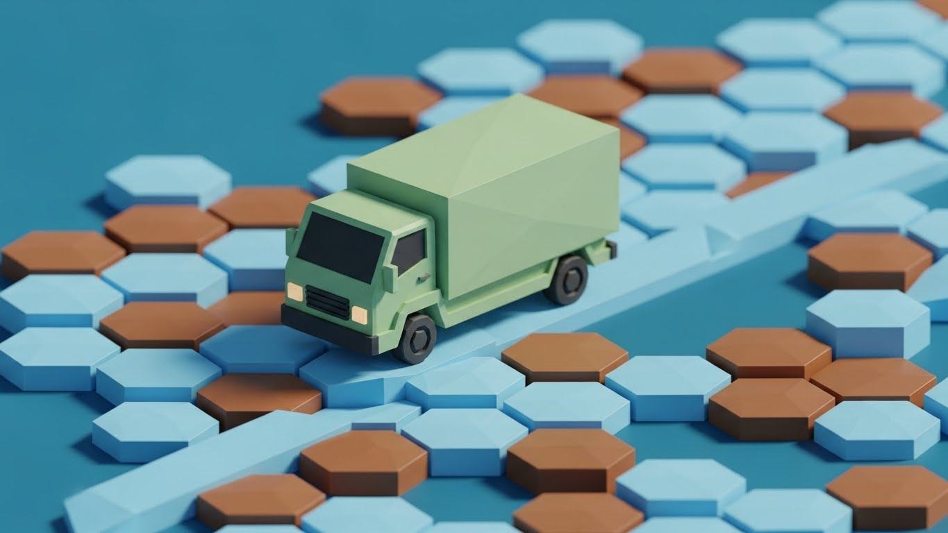 (Low-Poly 3D Modeling): Gamified Terrain + Accessible user experience