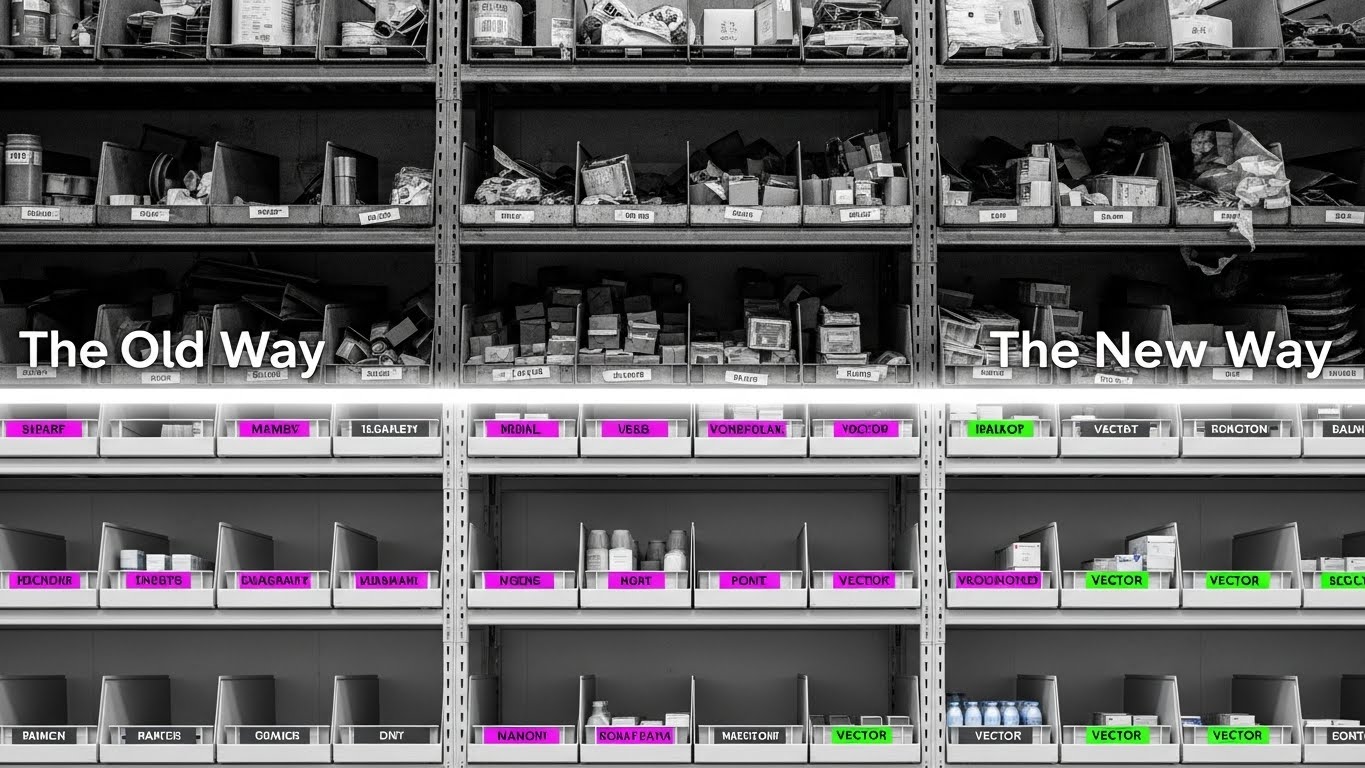 (Split Screen): Contrast Comparison + Proves Organization Efficacy