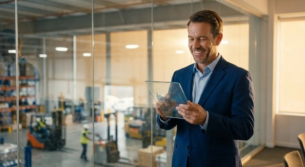 (Realistic Character Video): Confident CFO + Validates Economic Decision Making