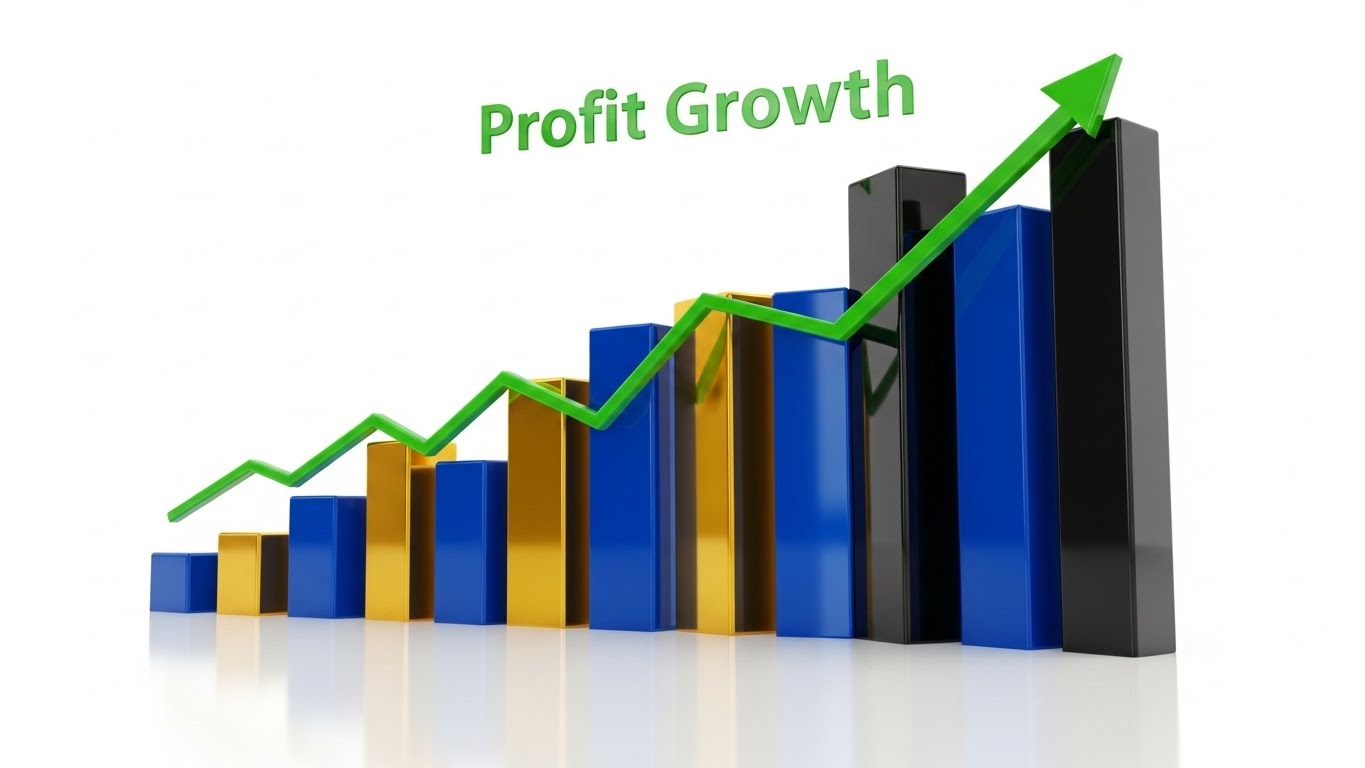 (Dynamic Data Visualization): Extruded Gold Charts + Justifies ROI Growth