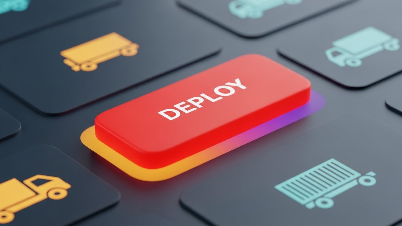 (Macro UI Micro-Interactions): Tactile Deploy Button + Tangible Deployment Satisfaction