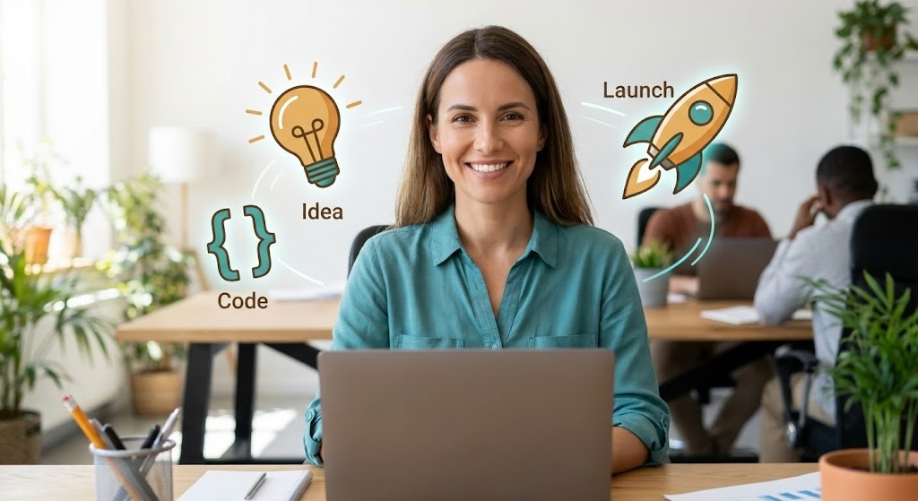 (2D Graphics Over Live Action): Orbiting Idea Icons + Humanizing The Workflow