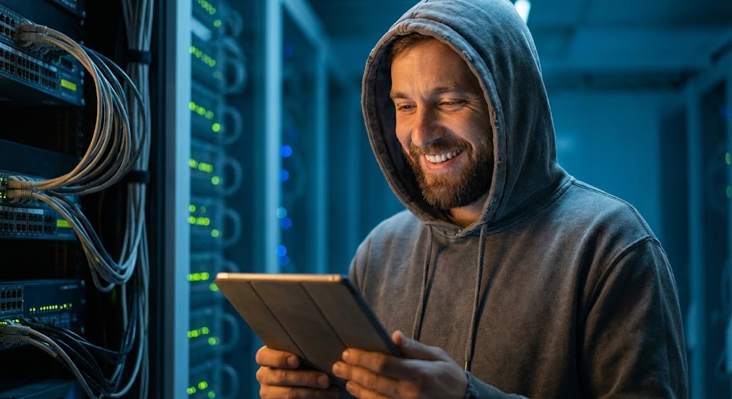 (Generative AI Realistic Character video): Relieved Developer Portrait + Validating The Champion's Success