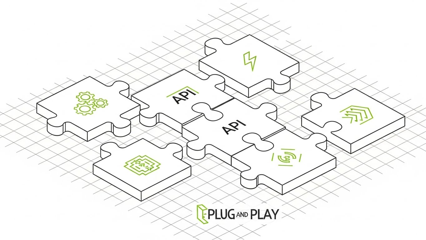 (Isometric 2D Motion Design): Interlocking Puzzle Grid + Visualizing Seamless Integration