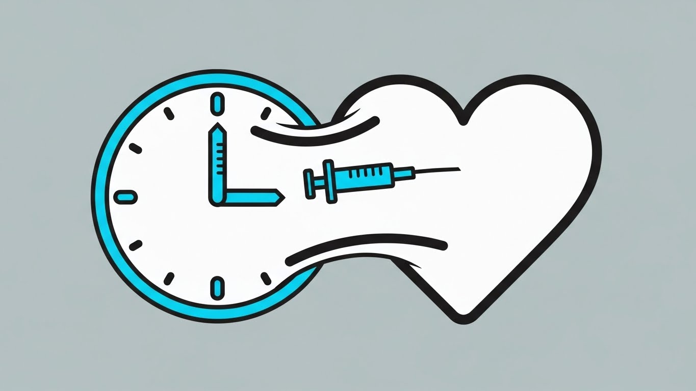 (Minimalist Flat 2D Vector): Morphing Clock + Reclaiming Clinical Time