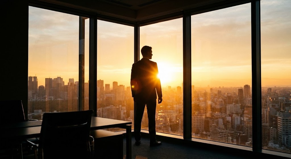 (Aspirational Stock): Executive Sunrise – Inspiring Strategic Vision