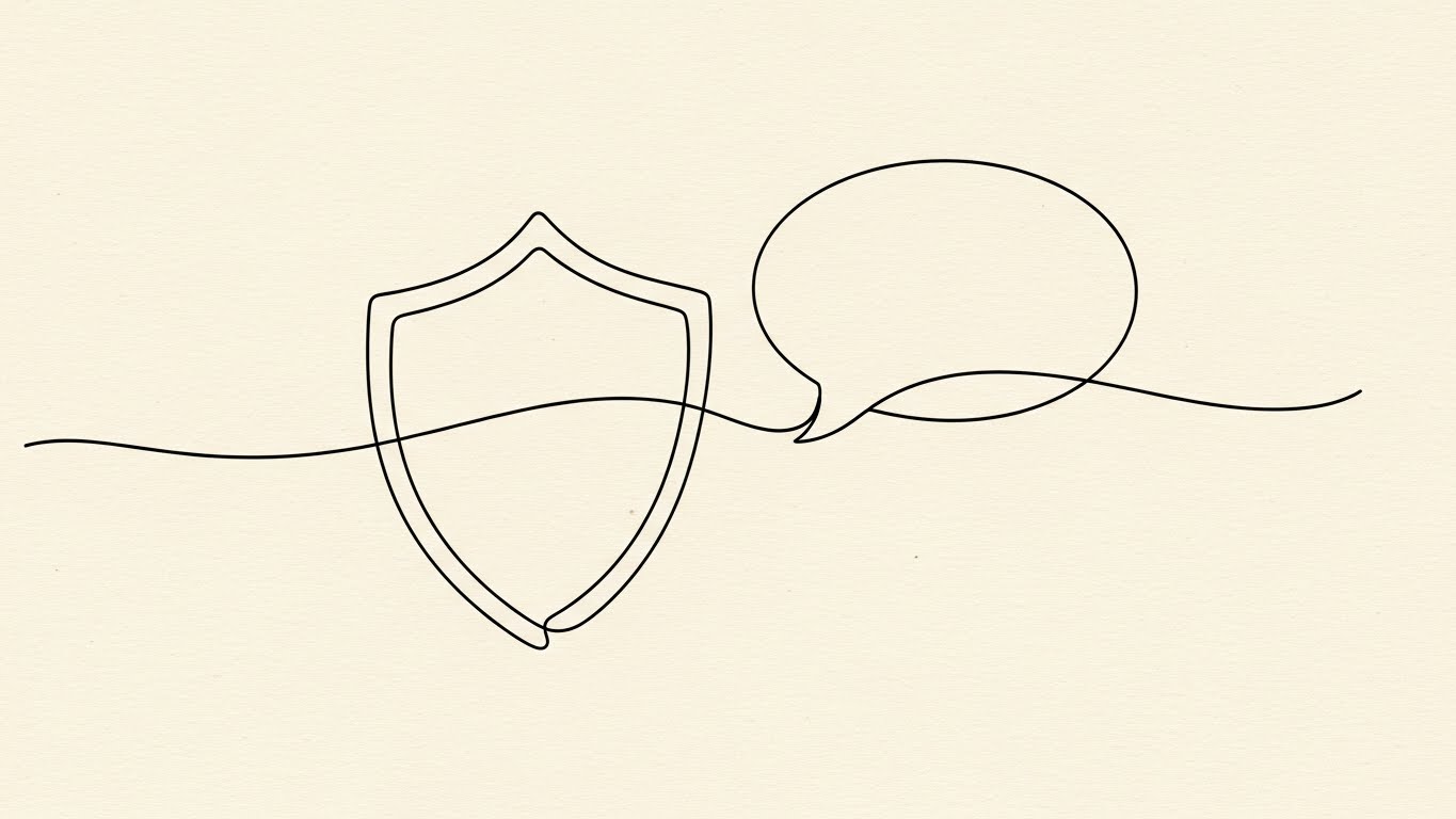 (2D Line Art): Continuous Ink Shield – Sketching Proactive Support