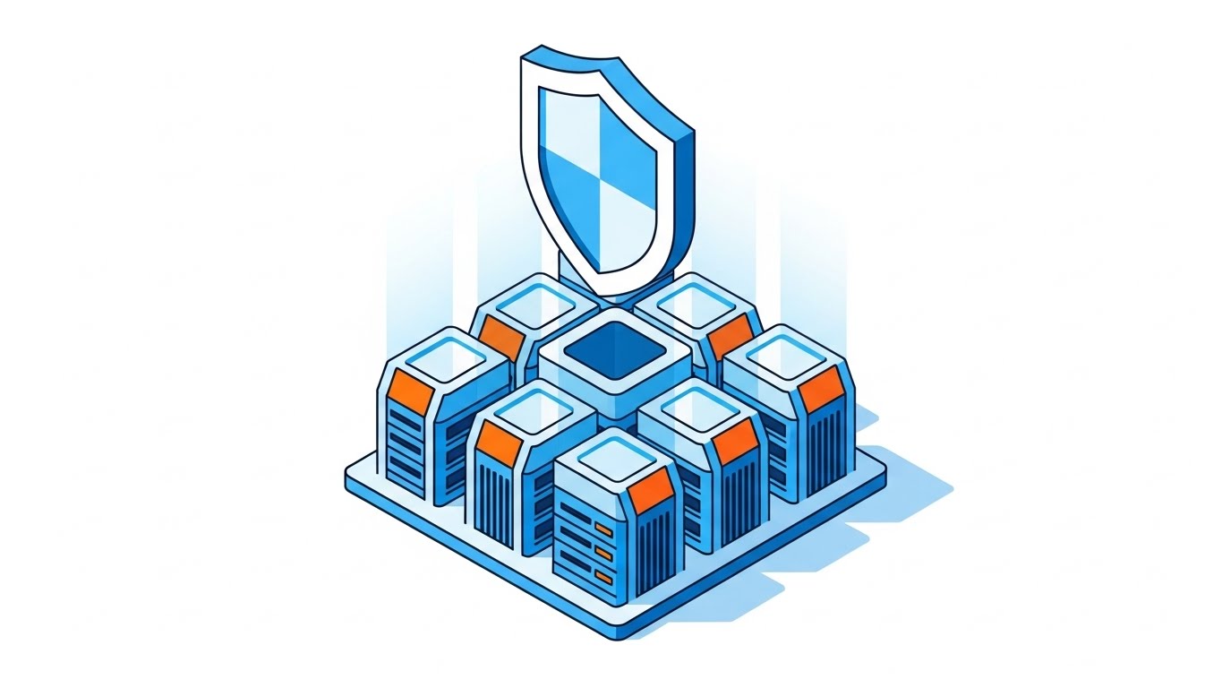 (Isometric 2D): Cyan Digital Fortress – Mitigating Infrastructure Security Risks