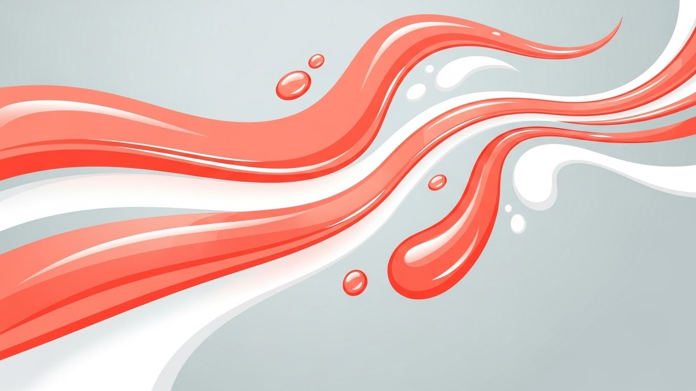 (Abstract Organic 2D): Fluid Coral Streams – Visualizing Frictionless Data Flow