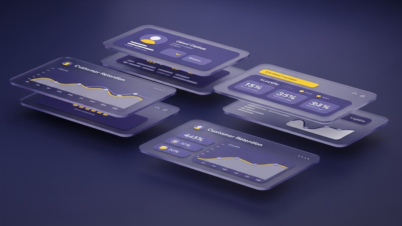 (3D Parallax UI): Floating Layers + Deepening Customer Insights