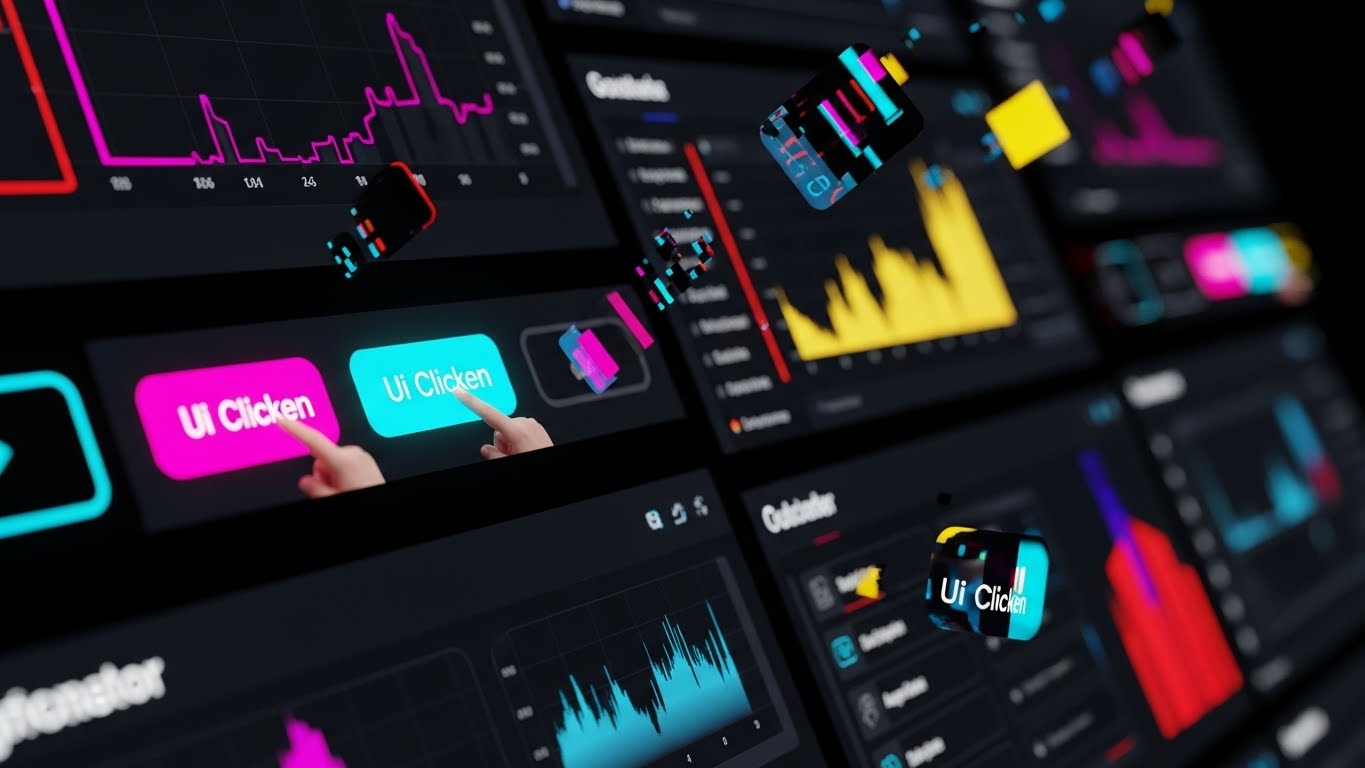 (Rapid UI Montage): Glitch Aesthetics + Accelerating System Processing