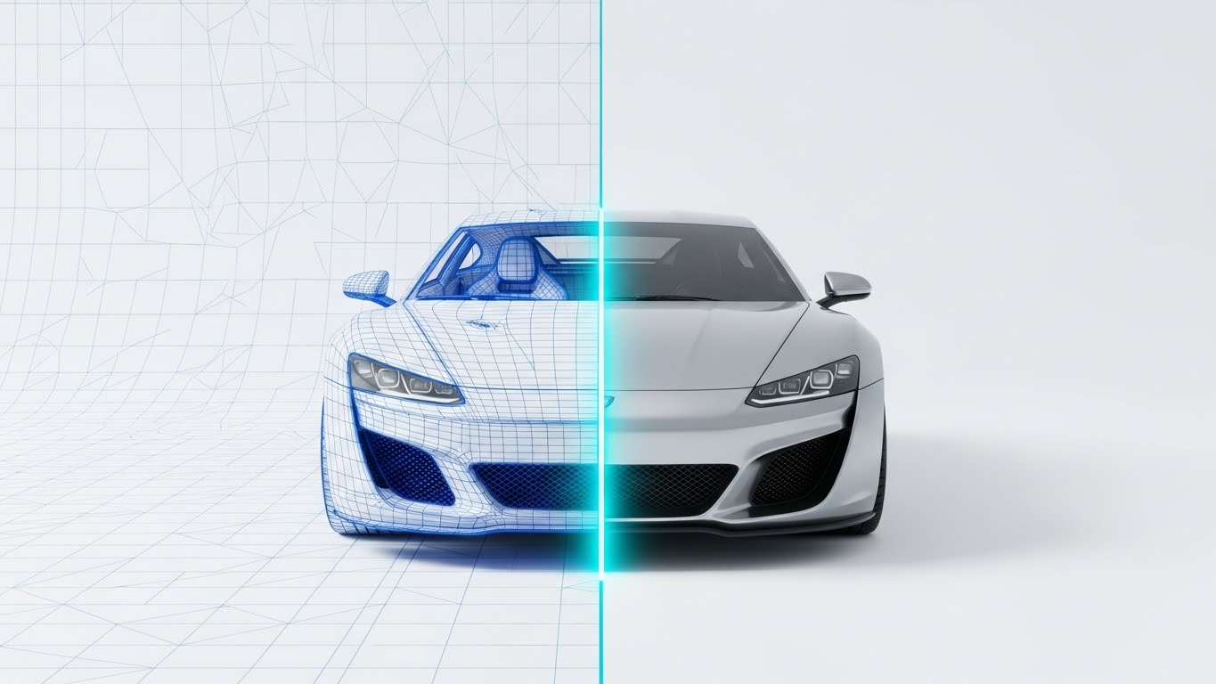 (Wireframe to Reality): Digital Metamorphosis: Visualizing the construction of value.