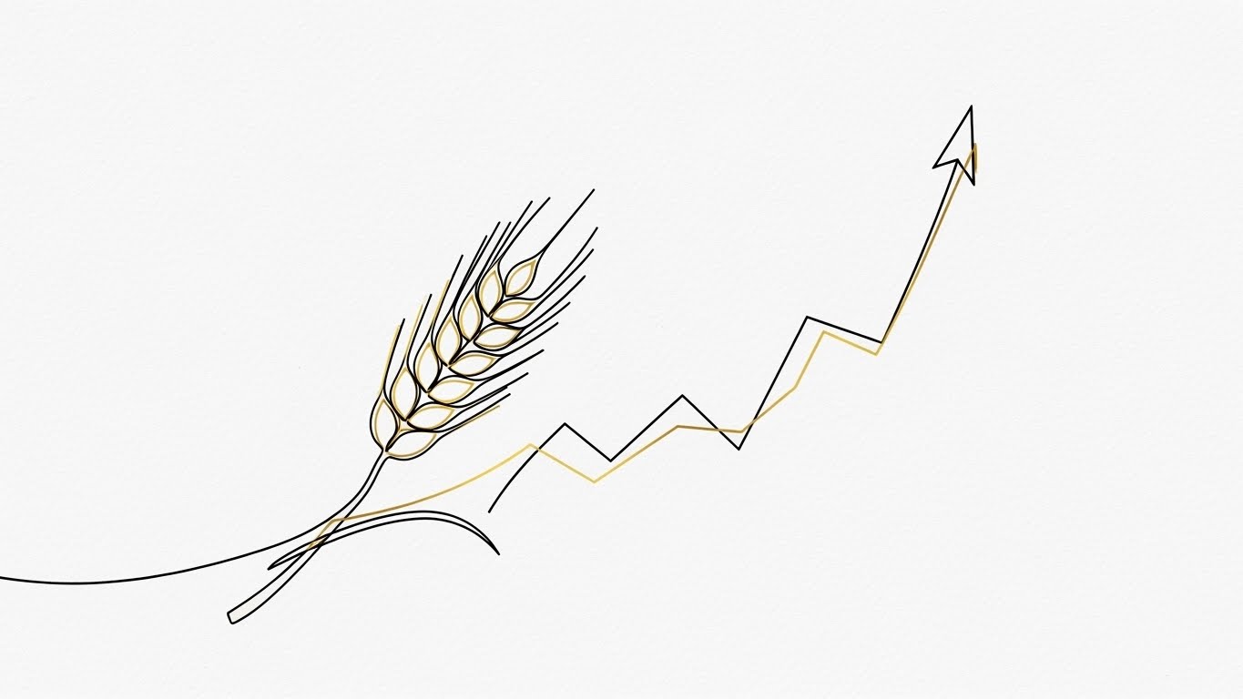 (2D Line Art Animation): Organic Yield: Cultivating sustainable growth.