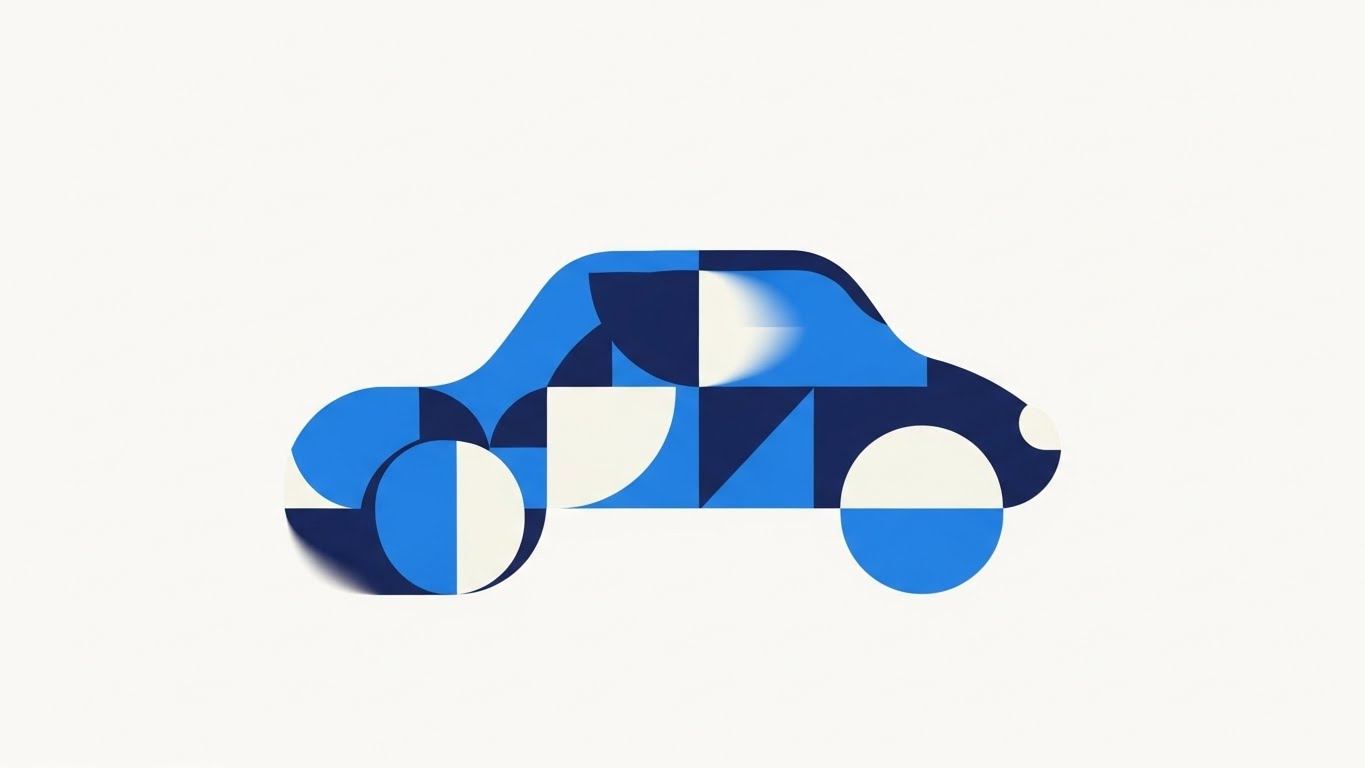 (Abstract 2D Motion Graphics): Geometric Assembly: Visualizing category creation.