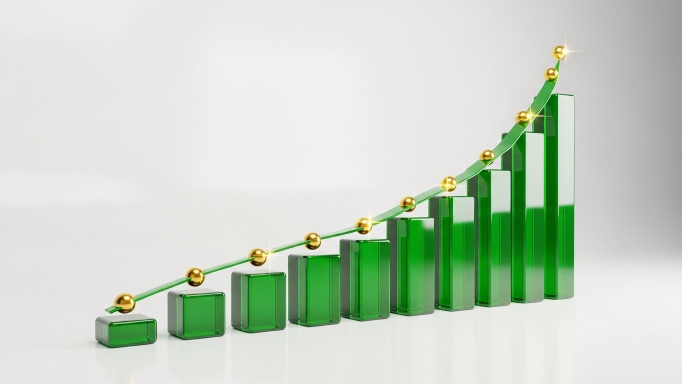 Dynamic Data Visualization: Exponential Returns