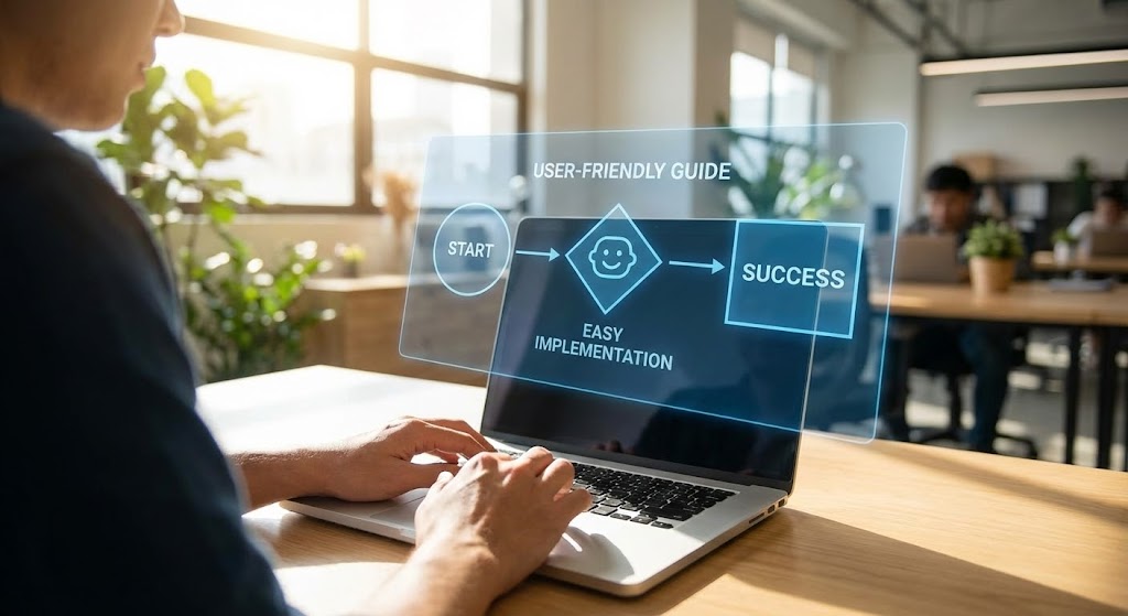 (Augmented Reality Overlay): The Guided Path (Consultative Support)