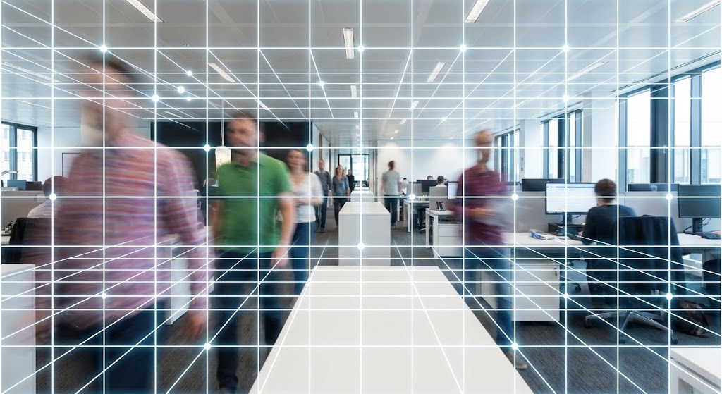 (Hyper-lapse Stock Footage): Static Grid on Motion – Visualizing Constant Stability